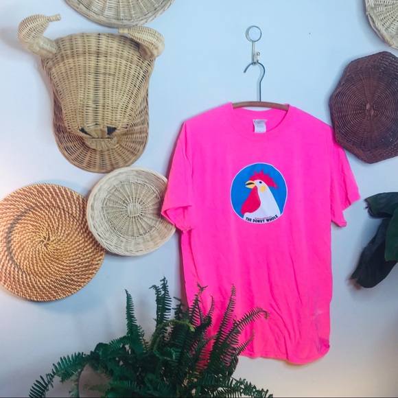 vtg vsco 90s donut rooster oversized tee - Picture 3 of 4